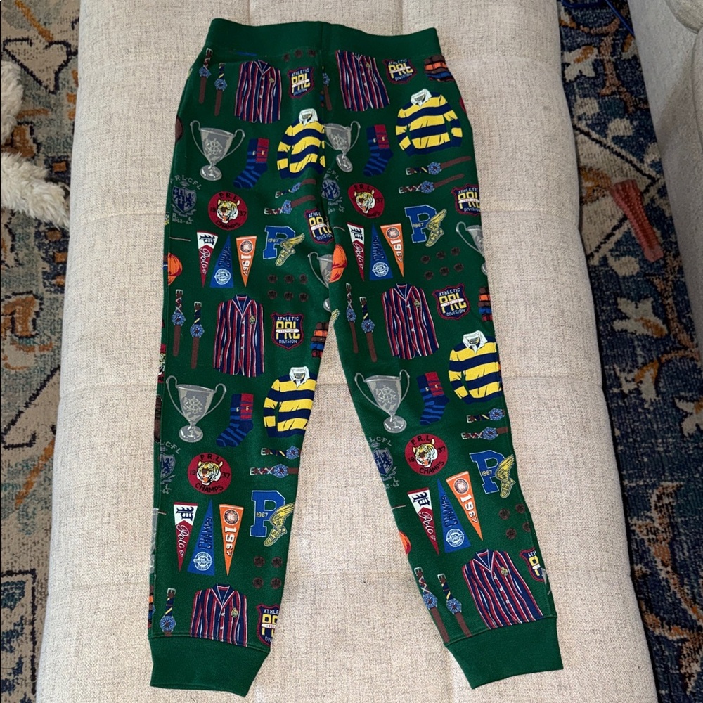 Polo by Ralph Lauren Kids Green Graphic Joggers - Picture 10 of 11